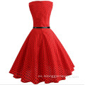 Mujeres Party Vintage Vintage Polka Vestido retro personalizado